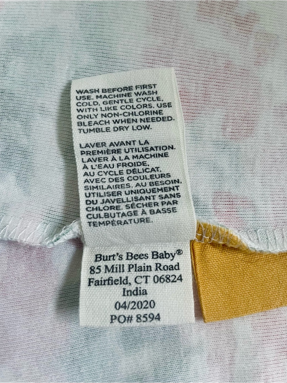Burt's Bees Girl’s Baby Organic Cotton Footie Sleeper Zip-Up Pajamas - 18 Months - Picture 9 of 9